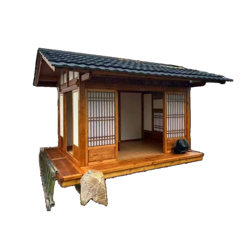 广西仿古防腐木中国风木屋